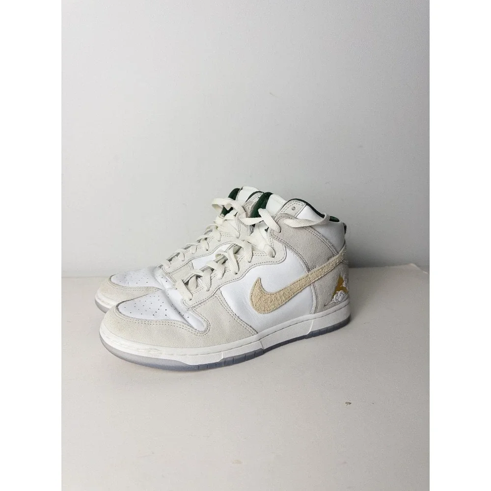 Nike Premium Dunk High Gold Mountain‎ Shoes Mens US 9 FD0776-100 Swoosh
